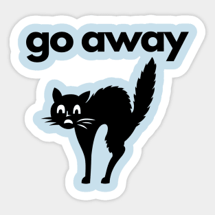 Go away introvert cat Sticker